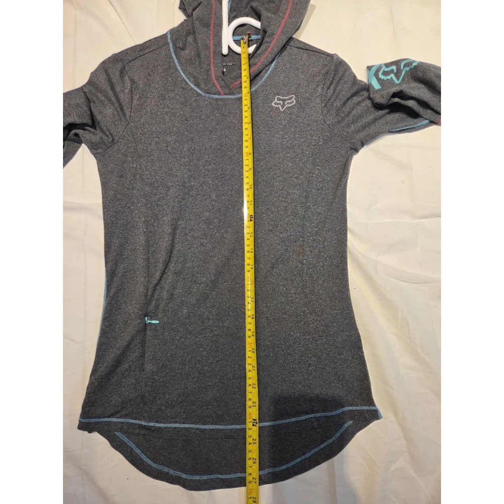 Fox Long Sleeves Light Hoodies XSmall Gray Pre-Owned - Picture 8 of 9
